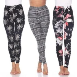 Women's Pack Of 3 Leggings - One Size Fits Most - White Mark -Women Store GUEST f879c8ed 2632 4cee af39 fce8f29d33ec