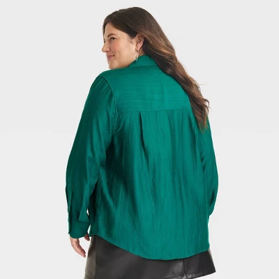 Women's Long Sleeve Button-Down Shirt - A New Day™ 4 Women's Long Sleeve Button-Down Shirt - A New Day™ - Image 2