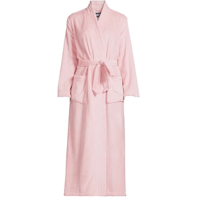 Lands' End Women's Cozy Plush Long Wrap Robe 5 Lands' End Women's Cozy Plush Long Wrap Robe - Image 3