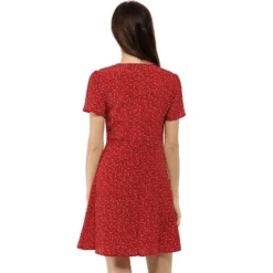 Allegra K Women's Floral Ruffle Trim Tie V Neck Shorts Sleeves Mini Dress 17 Allegra K Women's Floral Ruffle Trim Tie V Neck Shorts Sleeves Mini Dress -Women Store GUEST fd87568d 048d 4d4b 933b 9f3752d8767e