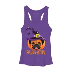 Women's Design By Humans Pugkin Pumpin Halloween By Trantanphat95 Racerback Tank Top -Women Store GUEST fe6c9c18 49be 4e02 b33d a9bf6d9e86ce