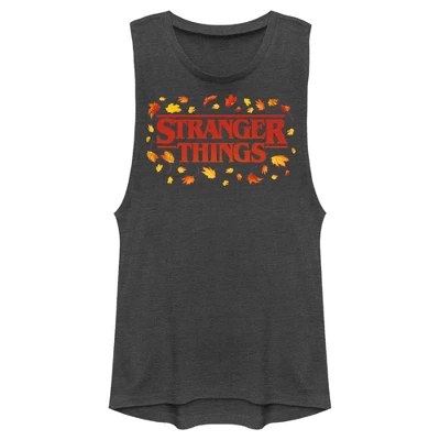 Junior's Stranger Things Autumn Logo Festival Muscle Tee 5 Junior's Stranger Things Autumn Logo Festival Muscle Tee - Image 3